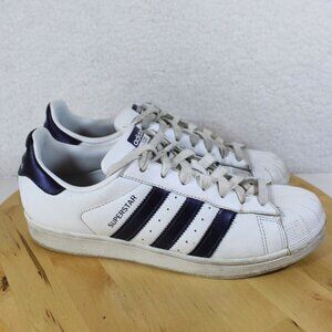Adidas Superstar Sneaker Womens 9 Purple Athleisure Preppy Tennis Collegiate